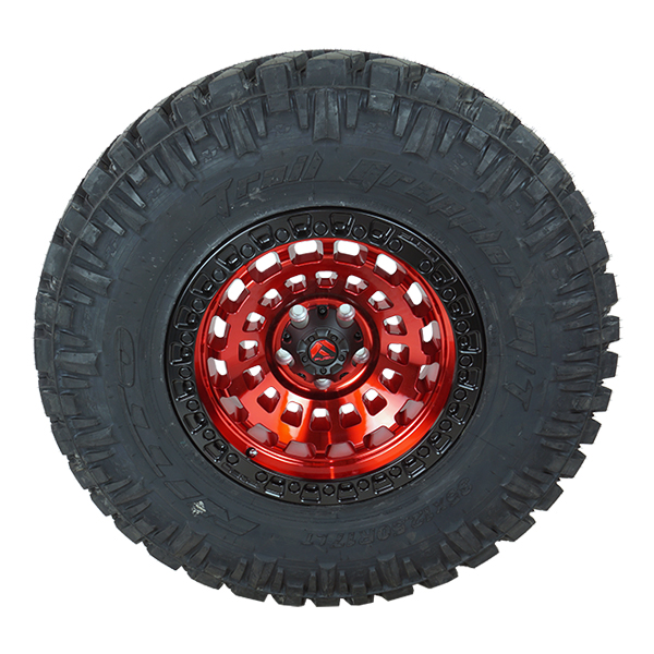 Fuel D632 Zephyr Red Candy Matte Black Nitto Trail Grappler