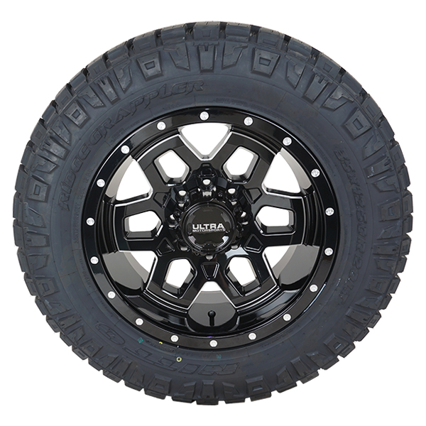 Ultra 217 Warlock Gloss Black Milled Nitto Ridge Grappler