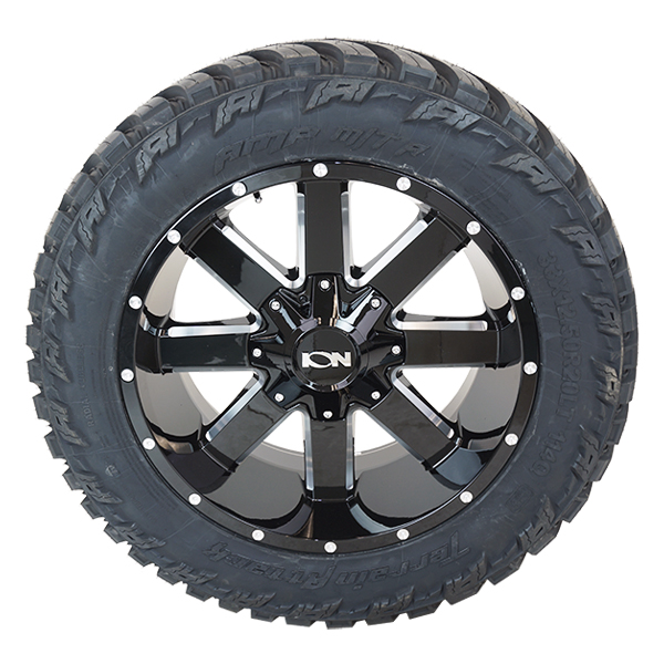 ION 141 Gloss Black Milled AMP Terrain Attack M/T
