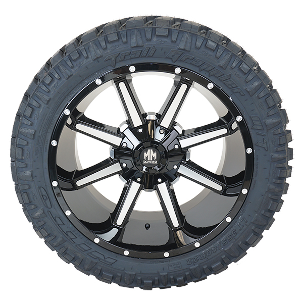 Mayhem 8104 Arsenal Gloss Black Machined Nitto Trail Grappler