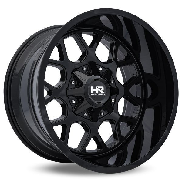 Hardrock Offroad Wheels H705 Gloss Black 20x12 -44mm Offset 8x165.1 (8x6.5)
