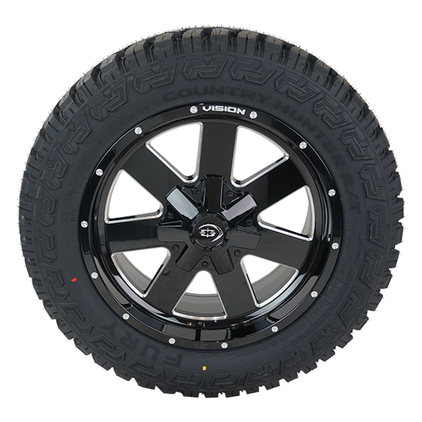 Vision 411 ARC Gloss Black Milled Fury Country Hunter R/T