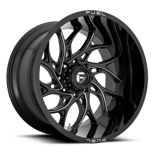 Fuel Offroad Wheels Runner D741 Gloss Black Milled 24x11 0mm Offset 8x180