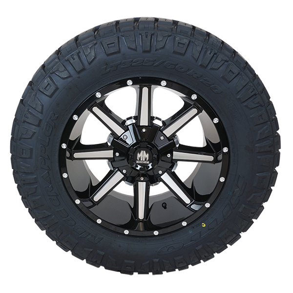 Mayhem 8104 Arsenal Gloss Black Machined Nitto Ridge Grappler
