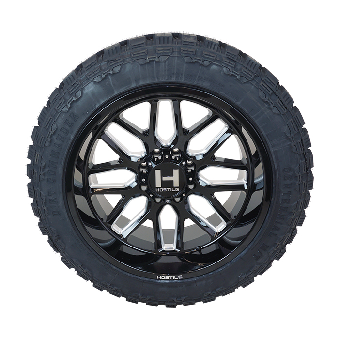 Hostile H120 Vulcan Gloss Black Milled Dirt Commander M/T