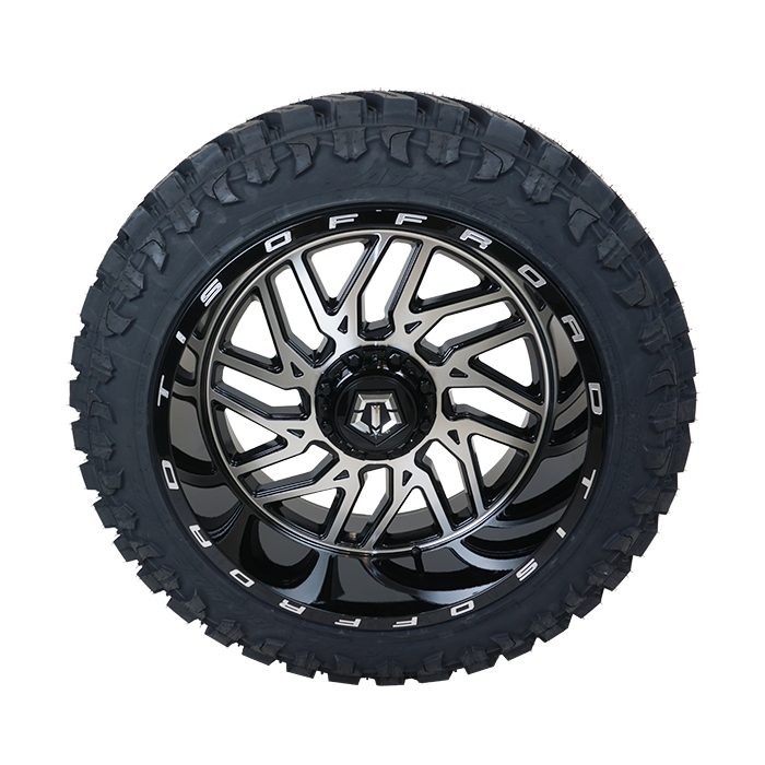 TIS 544MB Gloss Black Machined Atturo Trail Blade M/T