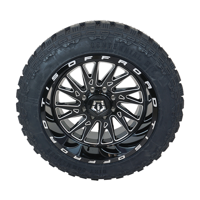 TIS 547BM Gloss Black Milled Dirt Commander M/T