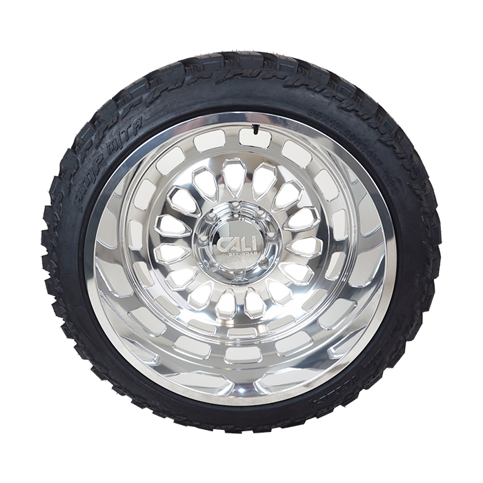 Cali Offroad Paradox 9113 Polished AMP Terrain Attack M/T