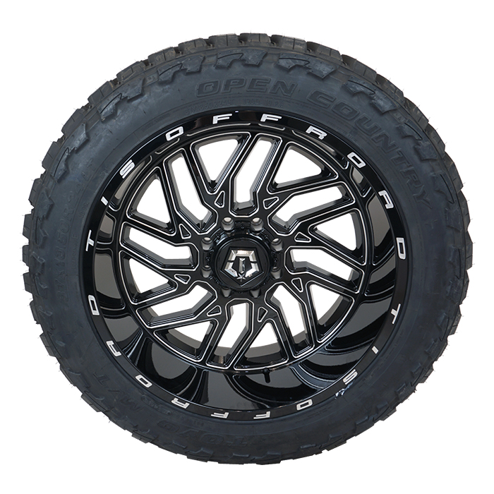 TIS 544BM Gloss Black Milled Toyo Open Country M/T