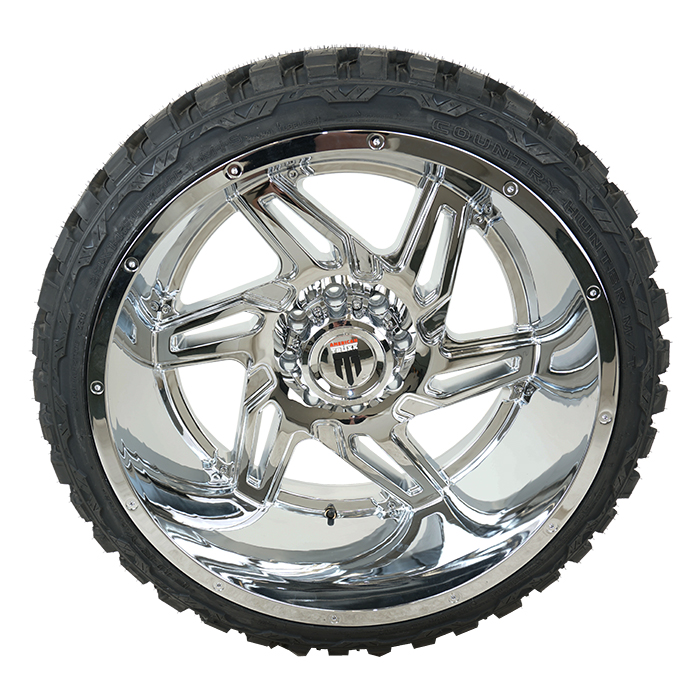American Truxx Spurs Chrome Fury Country Hunter M/T