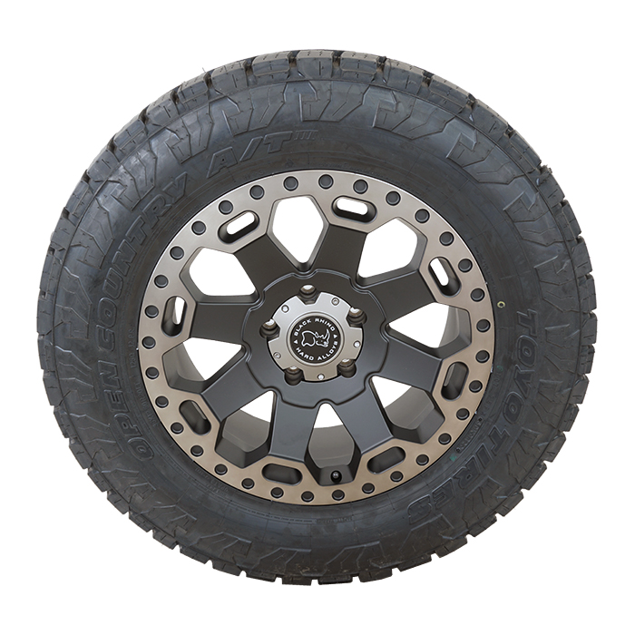 Black Rhino Warlord Matte Black Matte Dark Tint Toyo Open Country A/T III