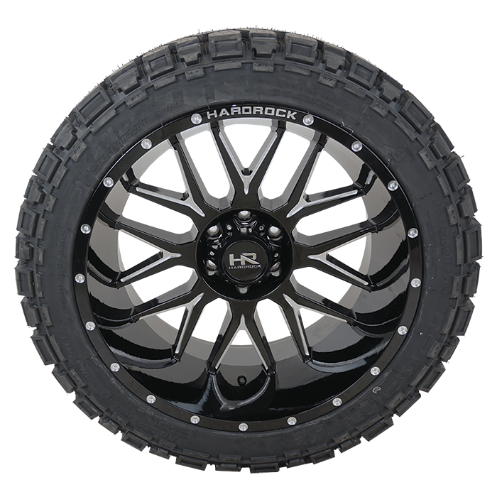 Hardrock Offroad H500 Affliction Xposed Gloss Black Milled Kenda Klever R/T