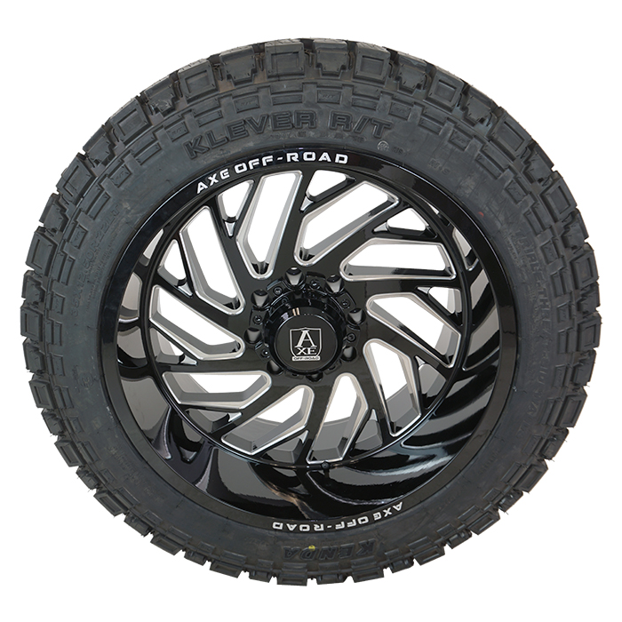 AXE Offroad Zeus Gloss Black Milled Kenda Klever R/T