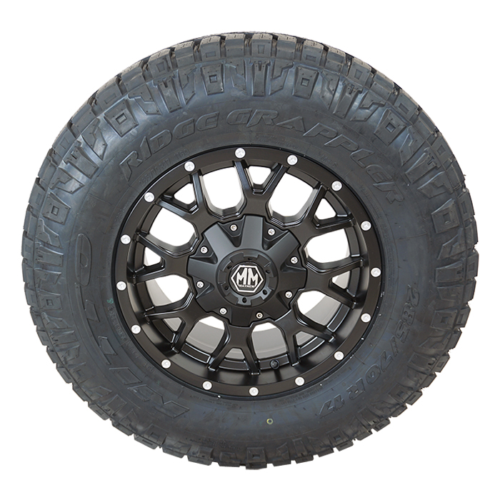 Mayhem 8015 Warrior Matte Black Nitto Ridge Grappler