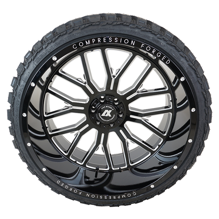 AXE CS 6.0 Gloss Black Milled AMP Terrain Attack M/T