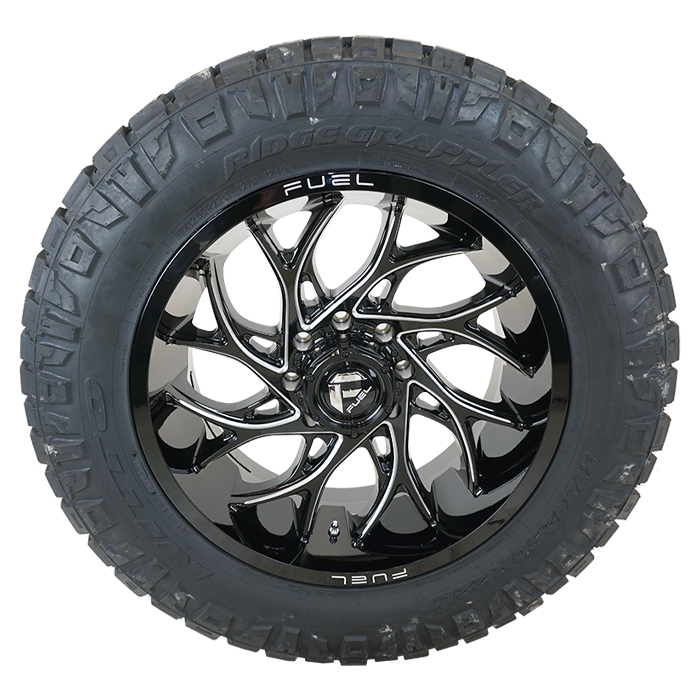 Fuel D741 Runner Gloss Black Milled Nitto Ridge Grappler