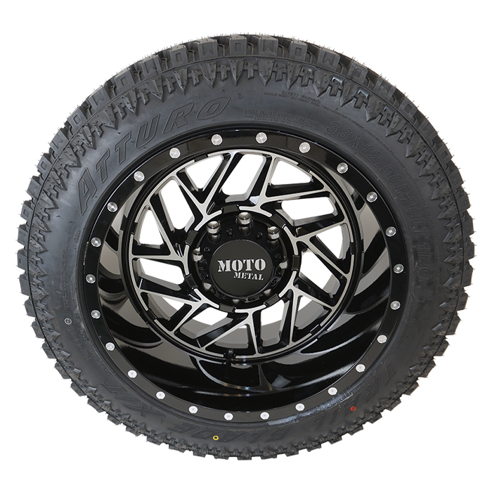 Moto Metal MO985 Breakout Gloss Black Machined Atturo Trail Blade X/T