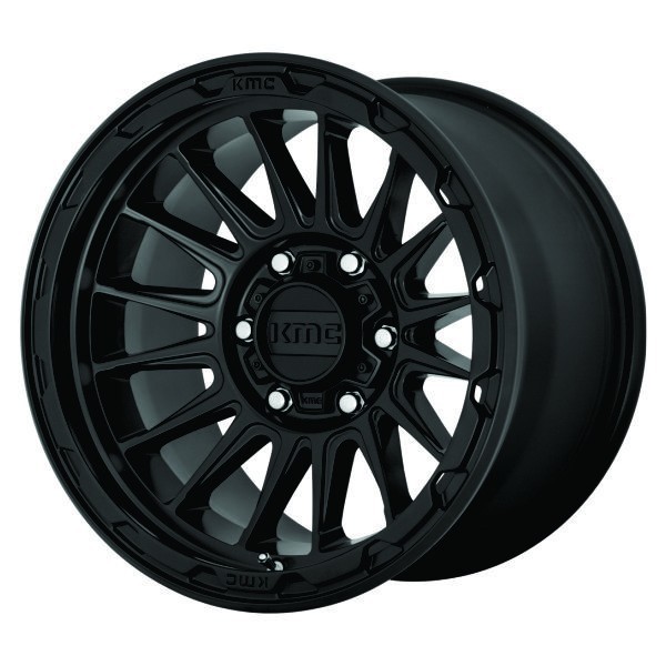 KMC Wheels Impact KM542 Satin Black 17x8 35mm Offset 5x114.3 (5x4.5)