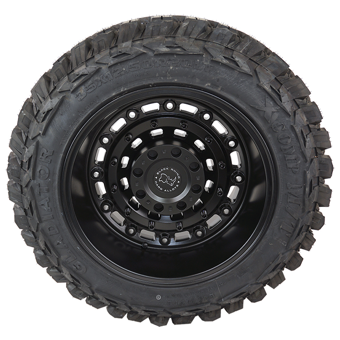 Black Rhino Arsenal Matte Black Gladiator Xcomp M/T
