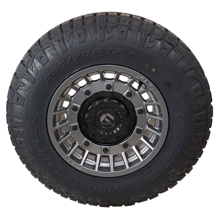 Fuel D726 Militia Anthracite Matte Black Nitto Ridge Grappler