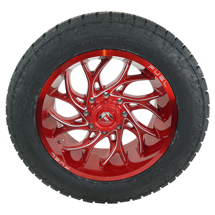 Fuel D742 Runner Candy Red Milled Nitto Terra Grappler G2