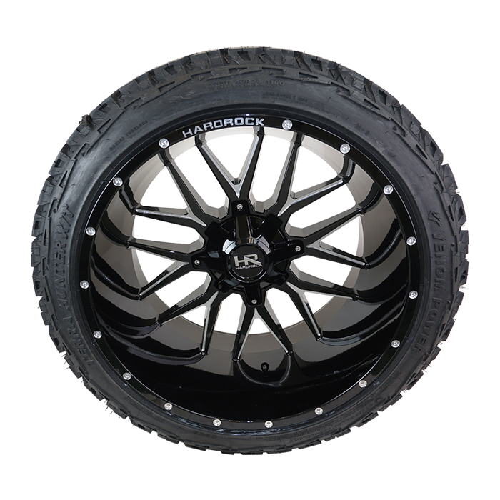 Hardrock Offroad H700 Affliction Gloss Black Milled Venom Power Terra Hunter X/T