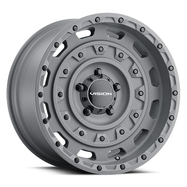 Vision Wheels Tactical 403 Thrashed Gunmetal 17x10 -25mm Offset 8x165.1 (8x6.5)