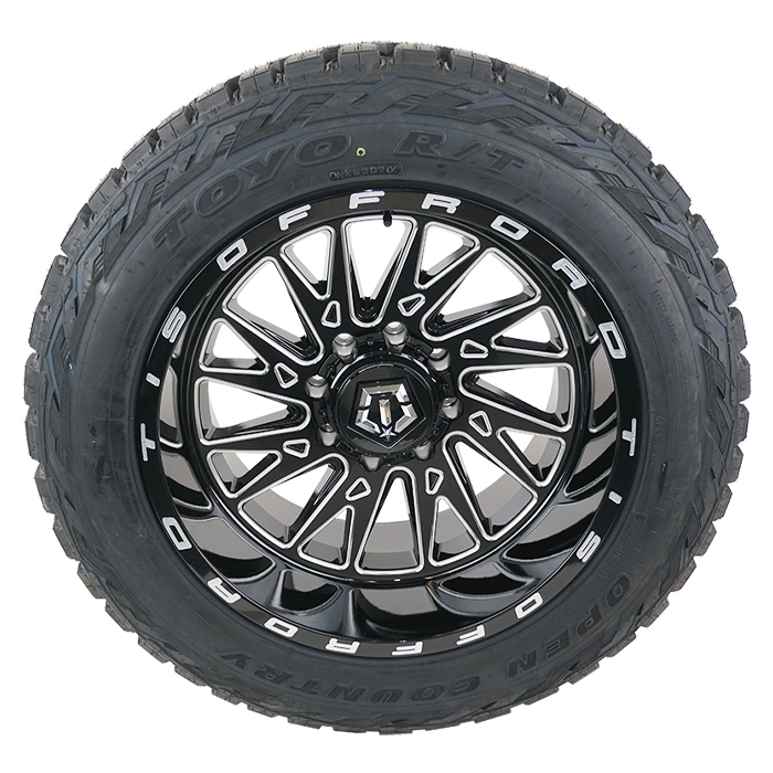 TIS 547BM Gloss Black Milled Toyo Open Country R/T