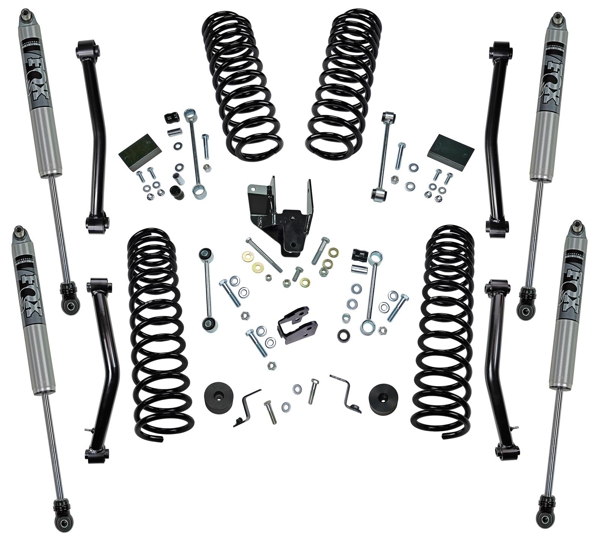 Superlift | Suspension K186F 18-21 Jeep Wrangler JL 2 | Door 4in Dual Rate Coil Lift Kit - Incl Rubicon with Fox Shocks
