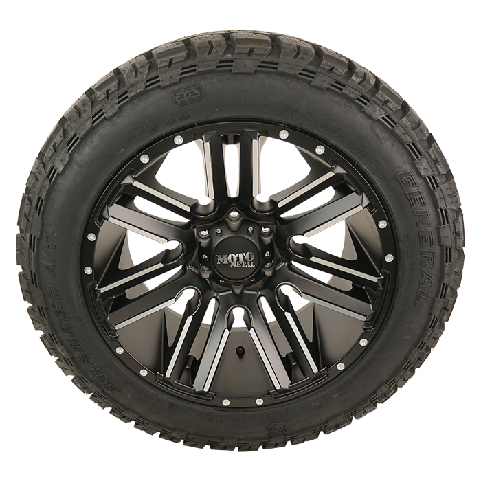 Moto Metal MO978 Razor Satin Black Machined General Grabber ATX