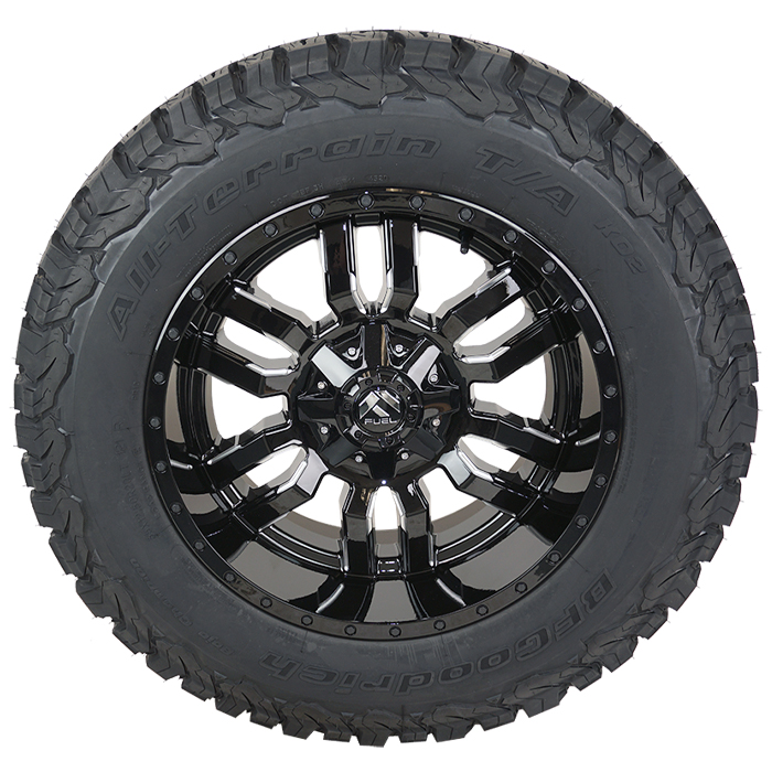 Fuel D595 Sledge Gloss Black Milled BFGoodrich All Terrain KO2