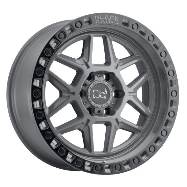 Black Rhino Wheels Kelso Battleship Gray with Black Ring 18x9 12mm Offset 6x114.3 (6x4.5)