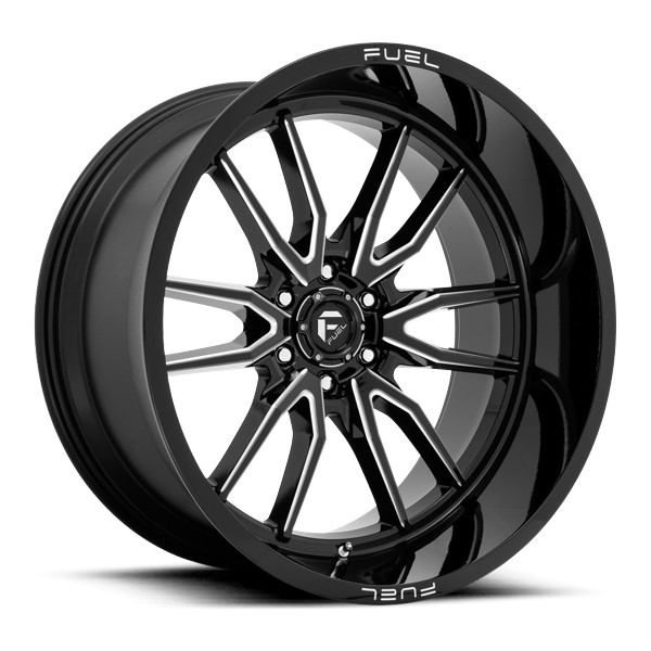 Fuel Offroad Wheels Clash D761 Gloss Black Milled 20x10 -18mm Offset 6x135