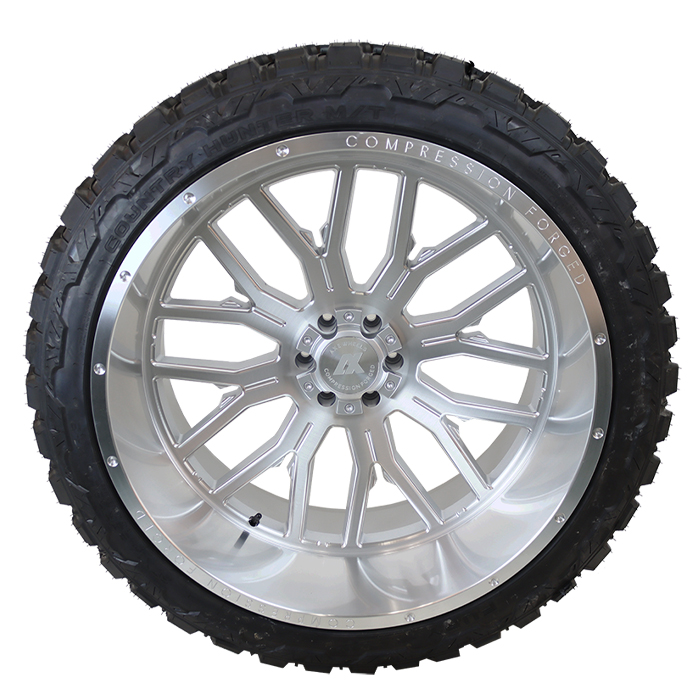 AXE CS 6.1 Silver Brushed Milled Fury Country Hunter M/T