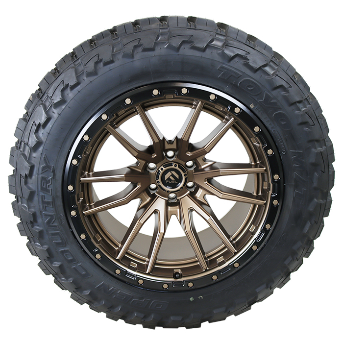 20x9 Fuel Offroad D681 Bronze 285/60R20 Toyo Tires Open Country M/T Wheel and Tire Package