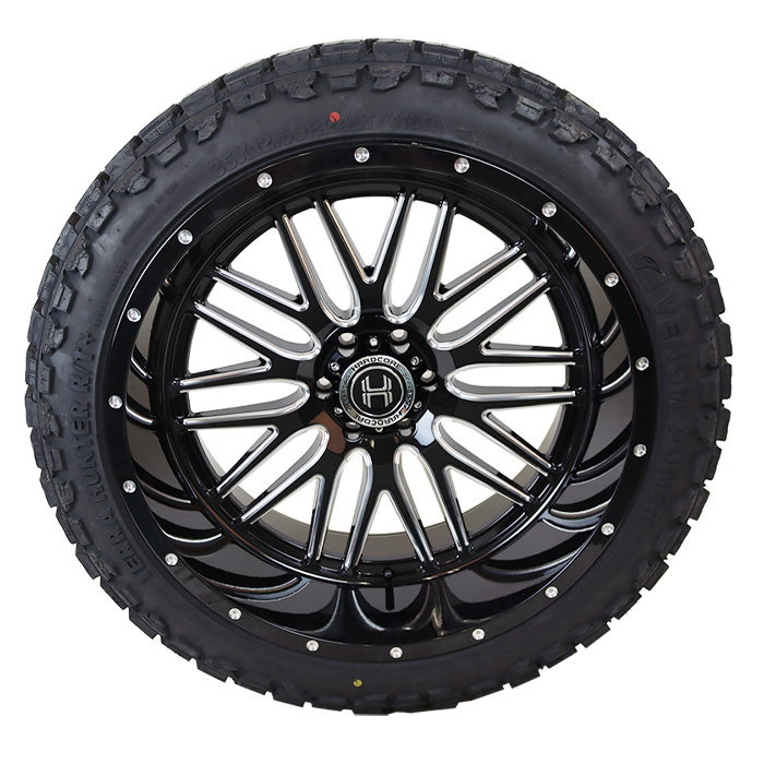 Hardcore Offroad HC19 Gloss Black Milled Venom Power Terra Hunter R/T Plus