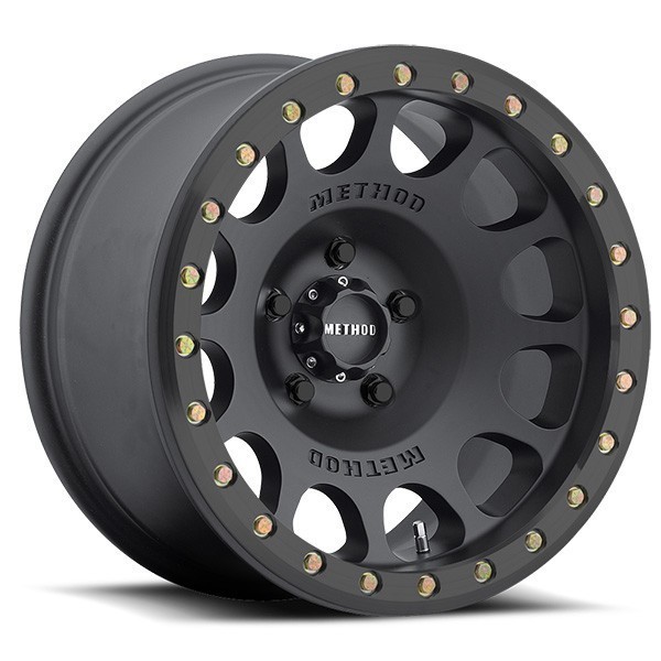 Method True Beadlock Wheels MR105 Matte Black 17x9 -38mm Offset 8x165.1 (8x6.5)