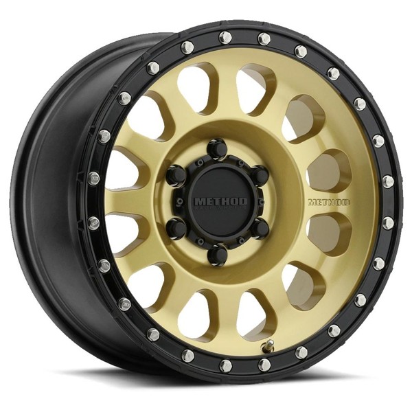Method Wheels MR315 Gold Black Street Loc 17x8.5 0mm Offset 6x135
