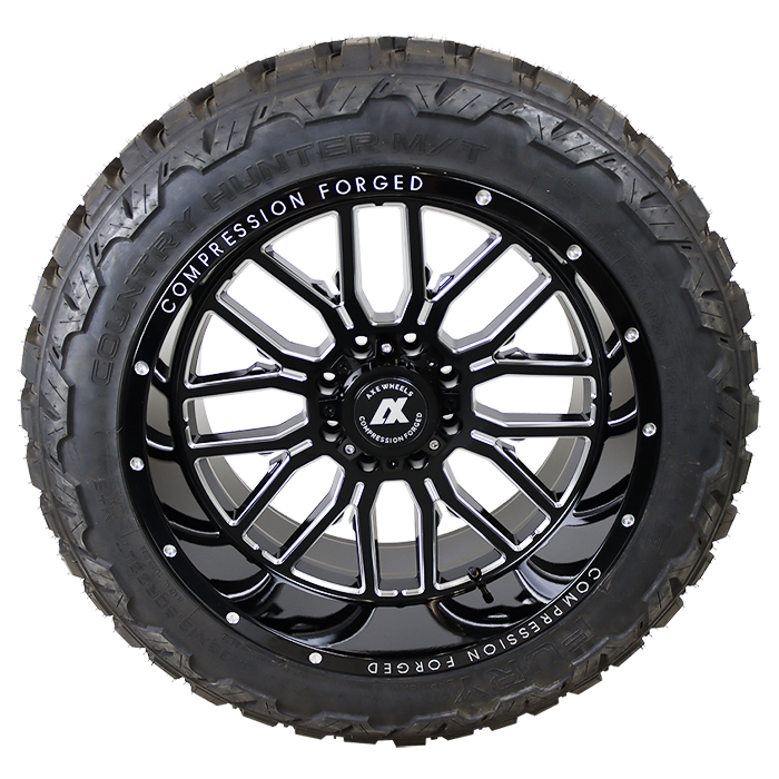 AXE CS 6.0 Gloss Black milled Fury Country Hunter M/T