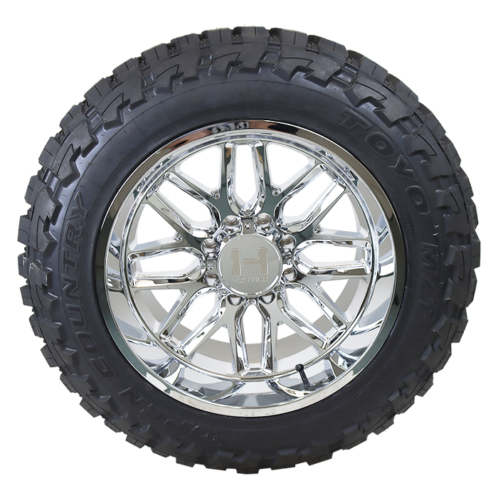 Hostile H120 Vulcan Chrome Toyo Open Country M/T