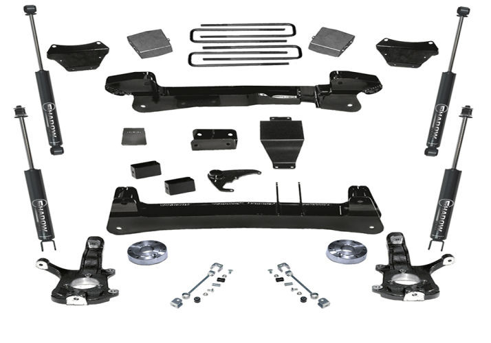 Superlift | 99-06 Chevy Silverado GMC Sierra 1500 4WD | 6in Lift Kit - Knuckle Kit with Superlift Shocks