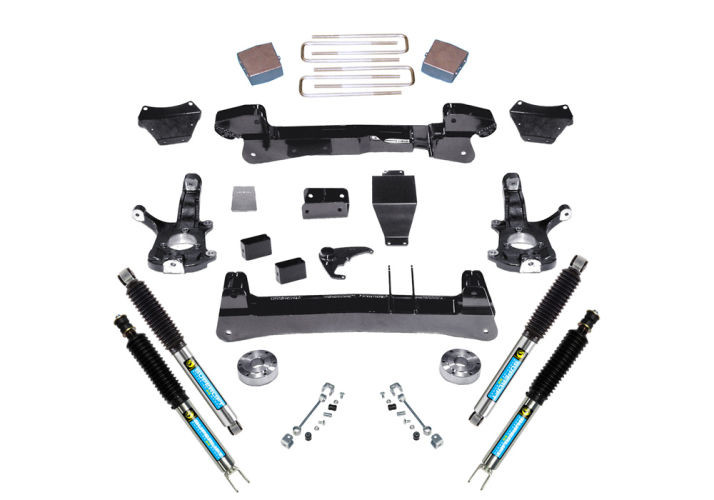 Superlift | 99-06 Chevy Silverado GMC Sierra 1500 4WD | 6in Lift Kit - Knuckle Kit with Bilstein Shocks