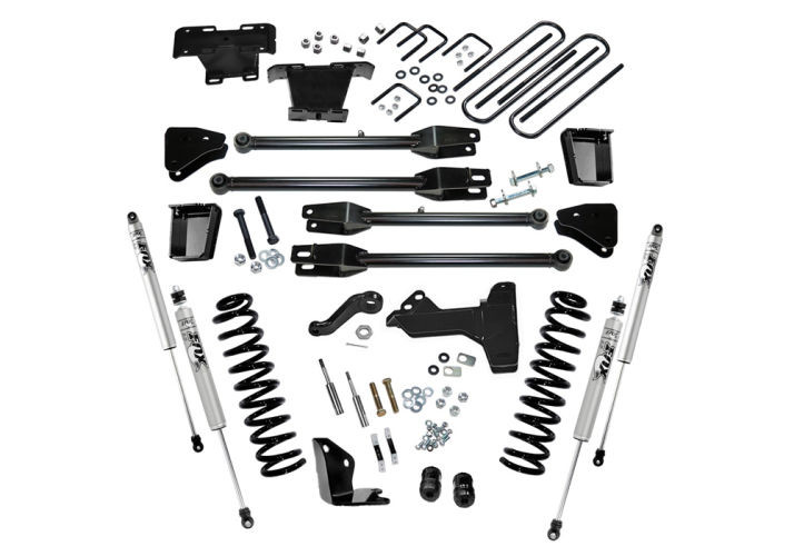 Superlift | 05-07 Ford F250 SuperDuty 4WD Diesel 6in | Lift Kit with A 4 Link Conversion Fox 2 Shocks
