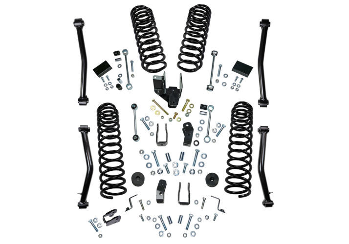 18-19 | Jeep Wrangler JL Unlimited 4in Dual Rate | Coil Lift Kit- Incl Rubicon with Shock Extensions