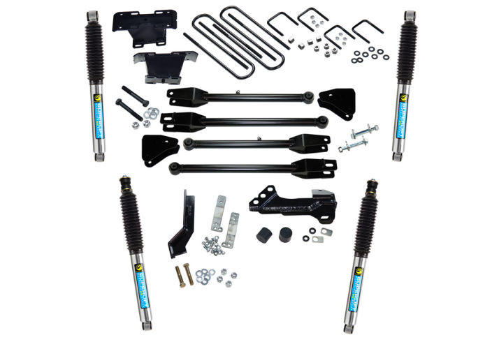 Superlift | 17-19 Ford F250 F350 SuperDuty 4WD (Diesel) | 4in Lift Kit with4-Link with Bilstein Shocks