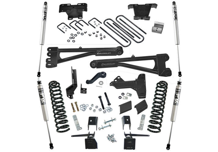 Superlift | 17-21 Ford F250 F350 SuperDuty 4WD Diesel | 6in Radius Arm Lift Kit with Fox 2 Shocks
