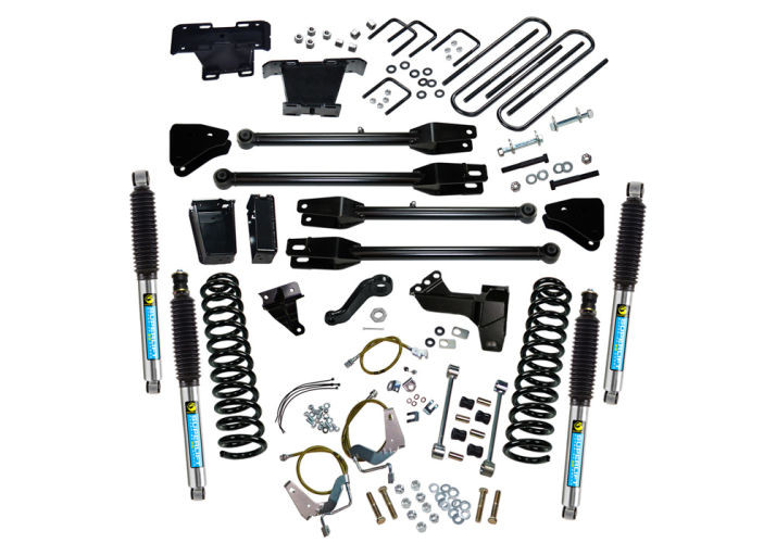 Superlift | 08-10 Ford F250 F350 SuperDuty 4WD 6in | Lift Kit with 4-Link Conversion & Bilstein Shocks