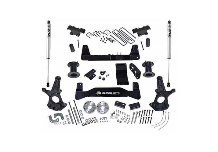 Superlift | 14-16 Chevy Silverado 1500 4WD 6.5in Lift | Kit with Cast Steel Control Arms Fox 2 Shocks
