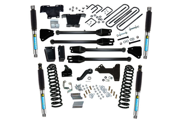 Superlift | 11-16 Ford F250 F350 SuperDuty 4WD 6in | Lift Kit with 4-Link Conversion & Bilstein Shocks