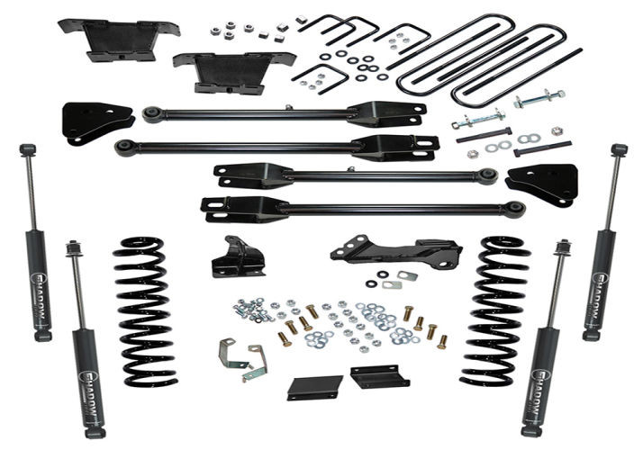 Superlift | 11-16 Ford F250 F350 SuperDuty 4WD 4in | Lift Kit with 4-Link Conversion & Superlift Shocks